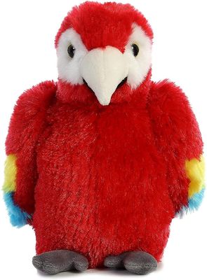 Fibra di poliestere che farcisce il giocattolo rosso luminoso della peluche dell'ara