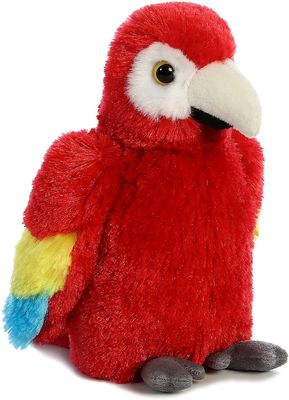 Fibra di poliestere che farcisce il giocattolo rosso luminoso della peluche dell'ara