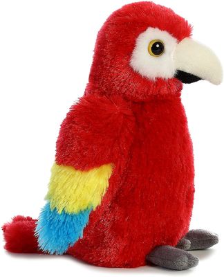 Fibra di poliestere che farcisce il giocattolo rosso luminoso della peluche dell'ara