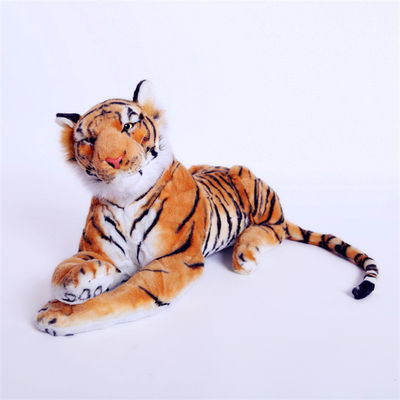 Materiale da otturazione realistico del cotone di 40cm Tiger Plush Doll With Polypropylene