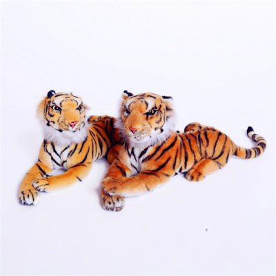 Materiale da otturazione realistico del cotone di 40cm Tiger Plush Doll With Polypropylene