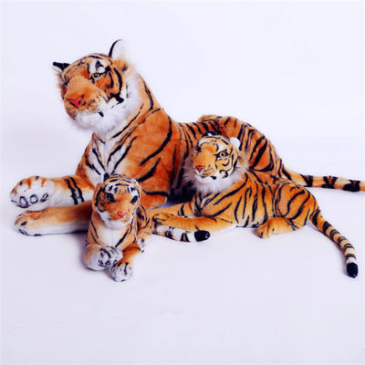 Materiale da otturazione realistico del cotone di 40cm Tiger Plush Doll With Polypropylene