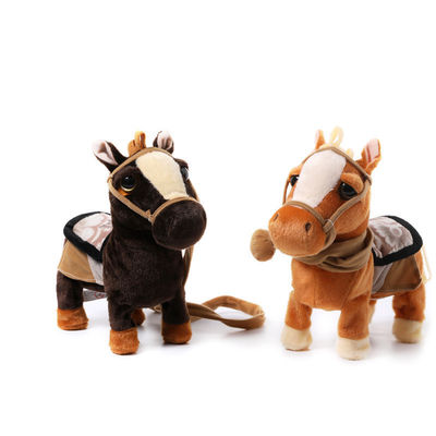 Peli la breve peluche Pony Toy del movimento elettrico amichevole