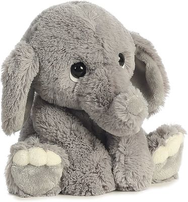 Nessun giocattoli sbiadentesi di Gray Polyester Long Plush Elephant