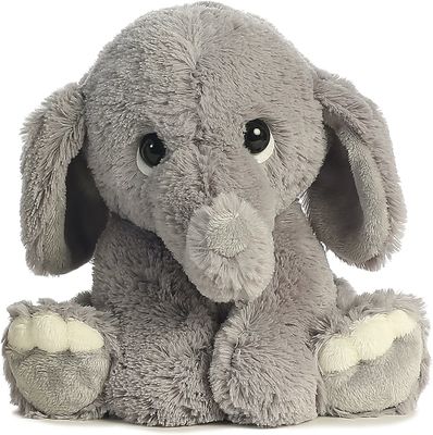 Nessun giocattoli sbiadentesi di Gray Polyester Long Plush Elephant