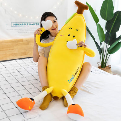 Cuscino di tiro decorativo della casa della peluche con progettazione della banana