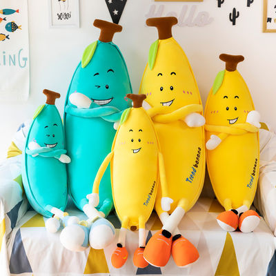 Cuscino di tiro decorativo della casa della peluche con progettazione della banana
