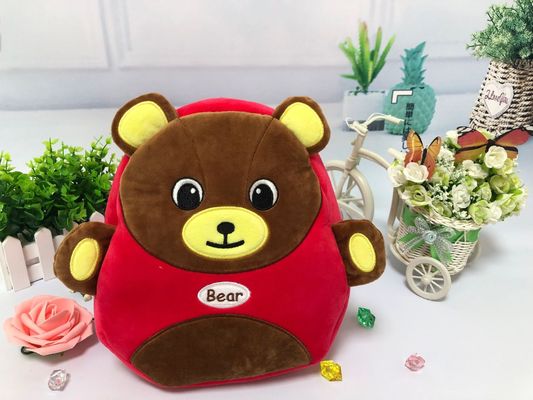 breve borsa di scuola dei bambini di asilo della peluche di 35x25cm