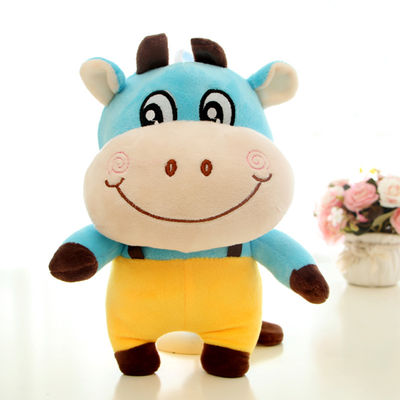 Bambola della peluche della mucca dello zodiaco di EN71 30cm Skin Friendly Company