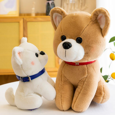 Giocattoli farciti Brushy del cane dell'OEM con il logo stampato
