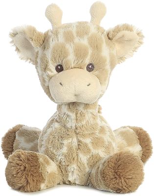 Il cotone di ASTM pp ha riempito la bambola di seduta della peluche della giraffa