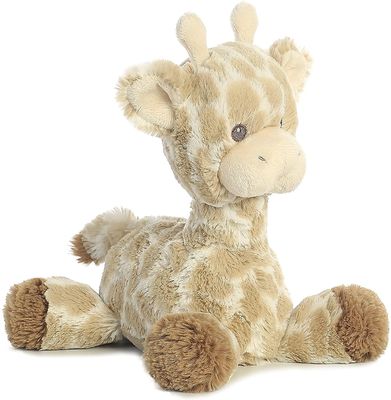 Il cotone di ASTM pp ha riempito la bambola di seduta della peluche della giraffa