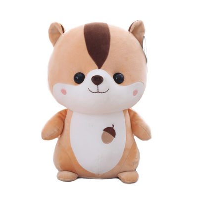 Il giocattolo 25cm della peluche dello scoiattolo dei bambini dell'OEM con il cotone del polipropilene ha riempito