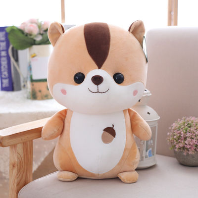 Il giocattolo 25cm della peluche dello scoiattolo dei bambini dell'OEM con il cotone del polipropilene ha riempito