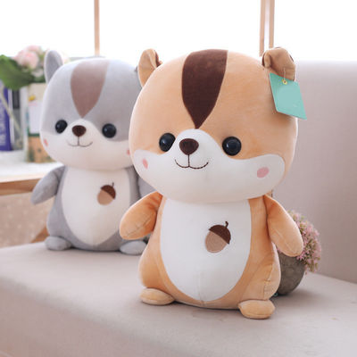 Il giocattolo 25cm della peluche dello scoiattolo dei bambini dell'OEM con il cotone del polipropilene ha riempito