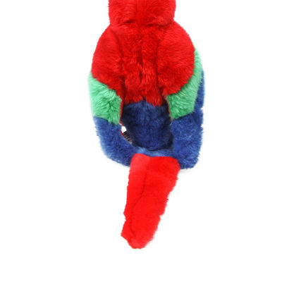 Fibra di poliestere che farcisce il regalo animale farcito dell'ara rossa luminosa per i giocattoli della peluche dei bambini