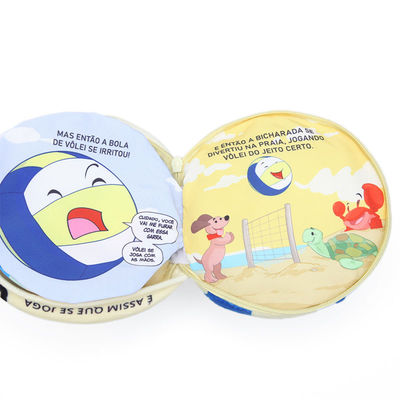 Libro non lacerato della palla della peluche del ODM con la chiusura della chiusura lampo