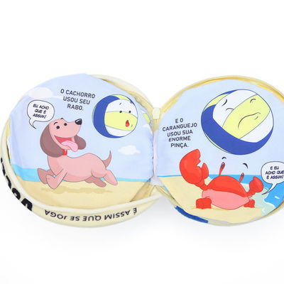 Libro non lacerato della palla della peluche del ODM con la chiusura della chiusura lampo