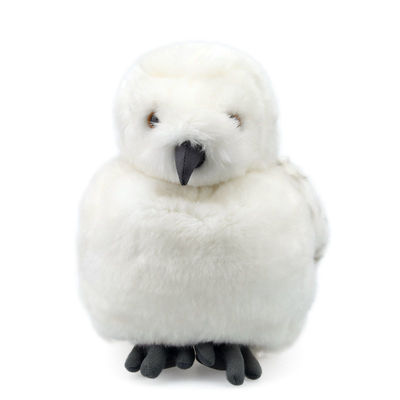 Testa lavabile Owl Plush Toy bianco rotabile della macchina EN71