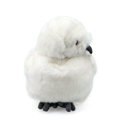 Testa lavabile Owl Plush Toy bianco rotabile della macchina EN71