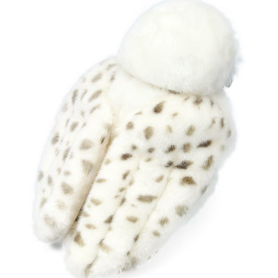 Testa lavabile Owl Plush Toy bianco rotabile della macchina EN71