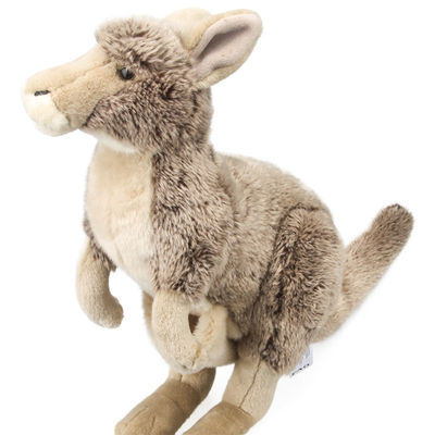 Giocattolo 40cm della peluche del canguro della simulazione di nessun bambini sbiadentesi