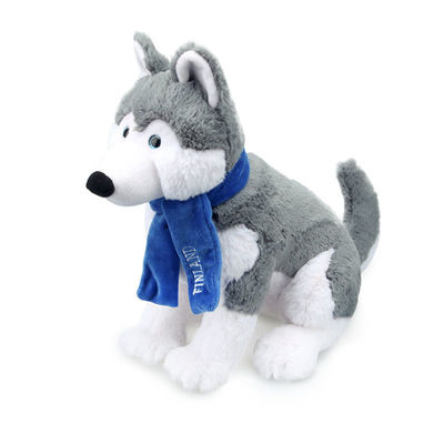 Simulazione breve Husky Stuffed Toy With Scarf ISO9001 della peluche