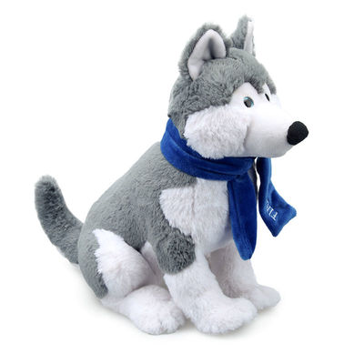 Simulazione breve Husky Stuffed Toy With Scarf ISO9001 della peluche