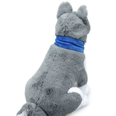 Simulazione breve Husky Stuffed Toy With Scarf ISO9001 della peluche
