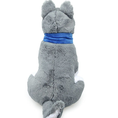 Simulazione breve Husky Stuffed Toy With Scarf ISO9001 della peluche