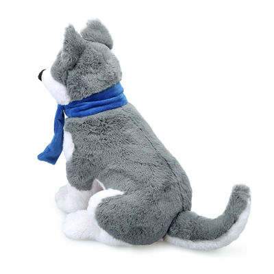 Simulazione breve Husky Stuffed Toy With Scarf ISO9001 della peluche
