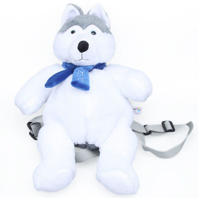 fumetto sicuro Husky Plush Backpack di colore lavabile di 35cm