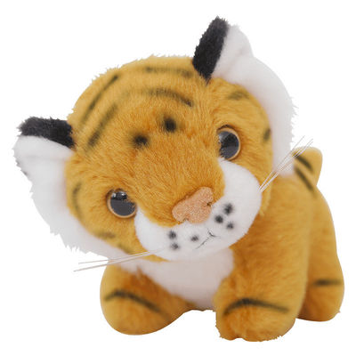 Materiale da otturazione del cotone di Tiger Stuffed Doll With Polypropylene di simulazione di EN71 25cm