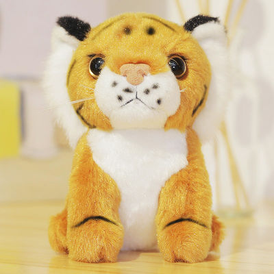 Materiale da otturazione del cotone di Tiger Stuffed Doll With Polypropylene di simulazione di EN71 25cm