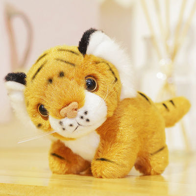 Materiale da otturazione del cotone di Tiger Stuffed Doll With Polypropylene di simulazione di EN71 25cm