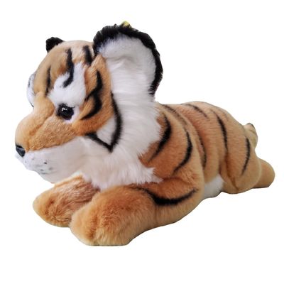 Materiale da otturazione del cotone di Tiger Stuffed Doll With Polypropylene di simulazione di EN71 25cm