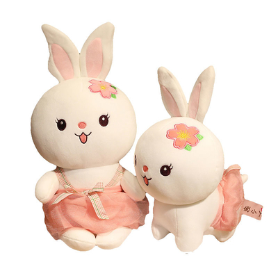 OEM di seduta adorabile dei giocattoli della bambola della peluche del coniglio di 25cm