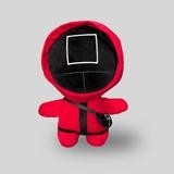 peluche rosa di tema Toy Cotton For Children del gioco del calamaro dei soldati di 15cm