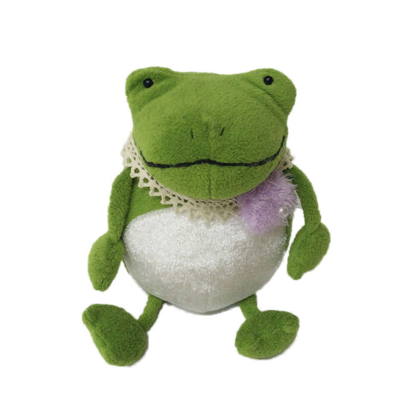 Giocattoli della peluche del bambino di principe Animal Plush Toys della rana verde per la decorazione domestica