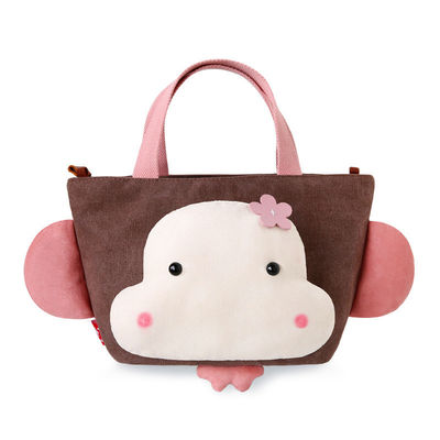 borsa sveglia portatile della tela della scimmia di 22cm*15cm*19cm della peluche del fumetto animale hip-hop della borsa
