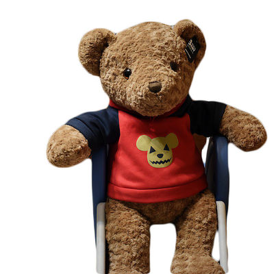 la bambola di Brown Rose Velvet Teddy Bear Plush del negro 200g di 18cm ha vestito il giocattolo coccolo sveglio